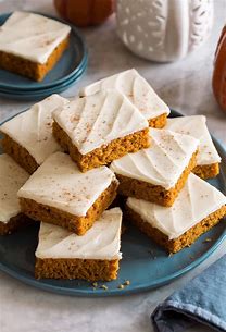 Image result for pumpkin bars